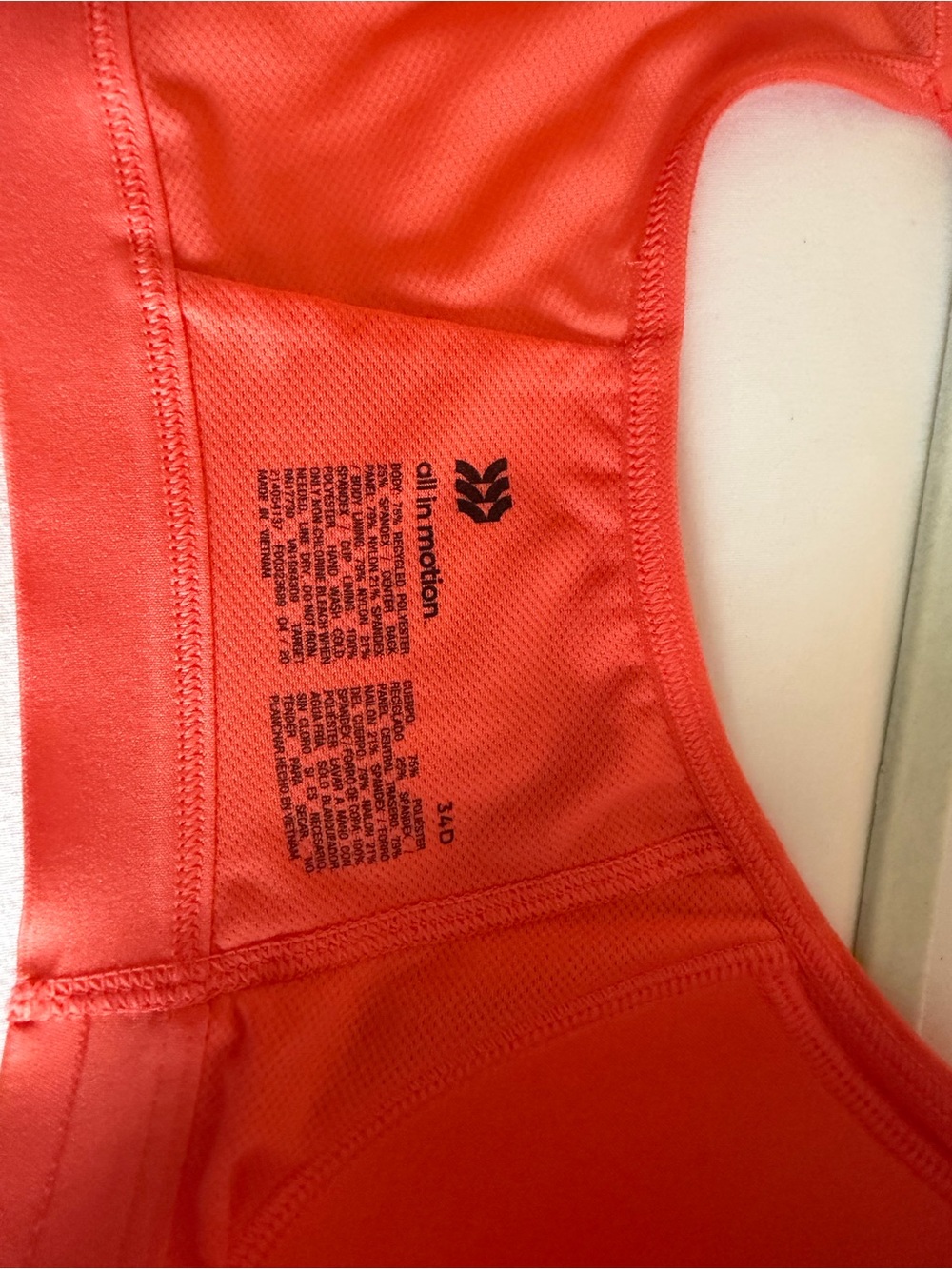 Target Red Racerback Sports Bra - Picture 5 of 6